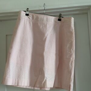 Vineyard Vines Light Pink Seersucker Mini Skirt